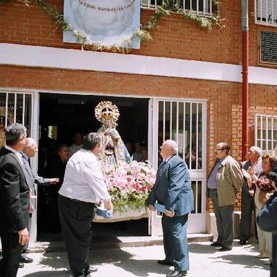 Visita de la Virgen de los Llanos a la parroquia